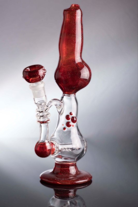 Custom piece commission - Red Werewolf Vessel