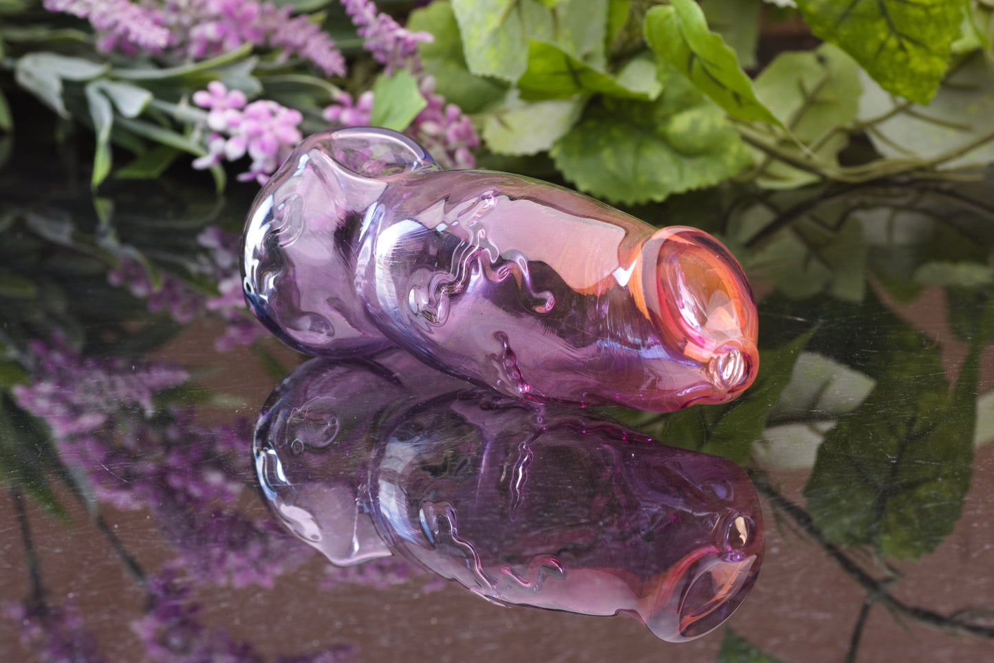 Glass Vessel: Gilded Amethyst Werewolf