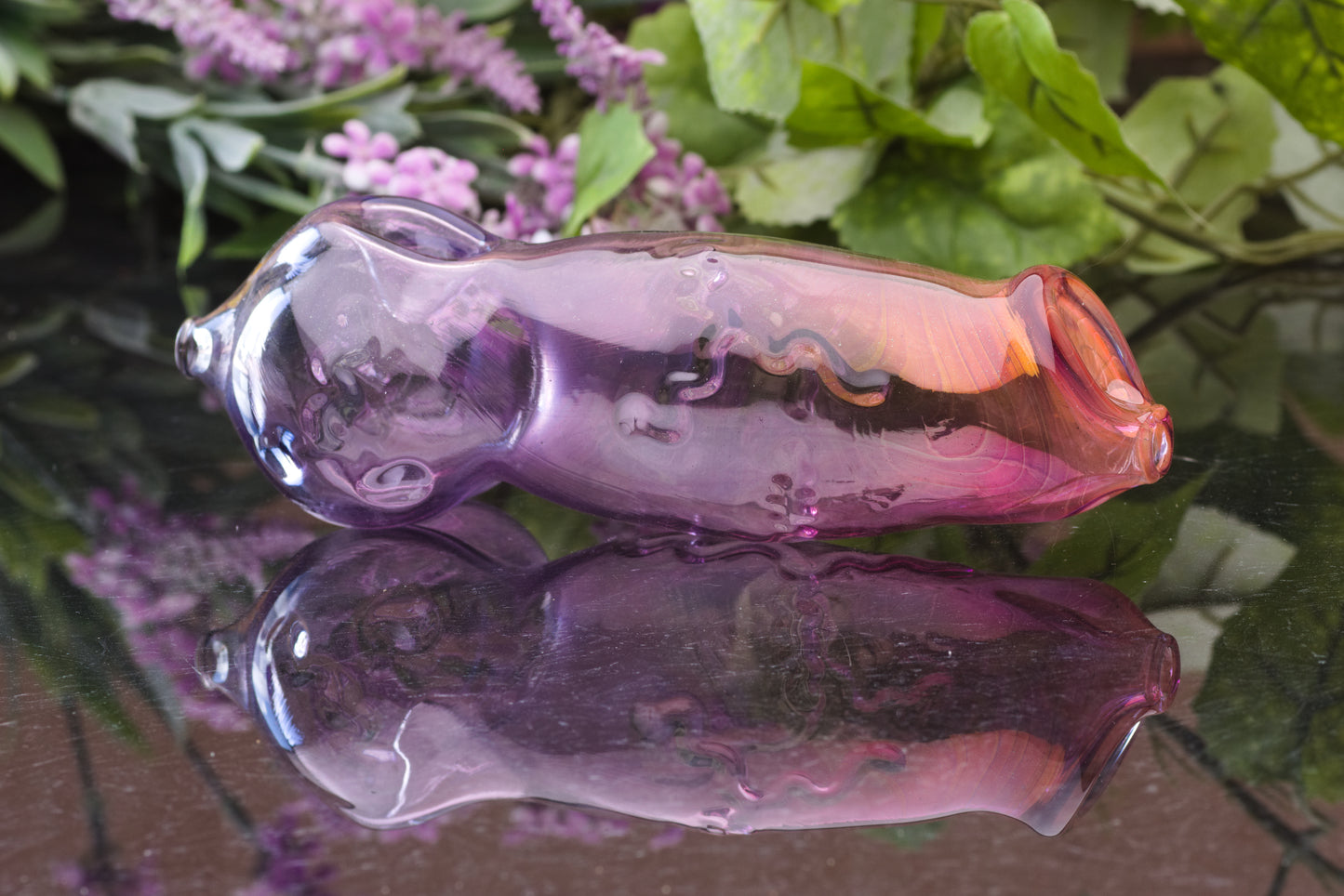 Glass Vessel: Gilded Amethyst Werewolf