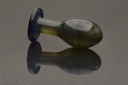 Medium Glass Butt Plug - Evening Sparkle